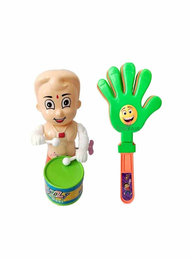 ROSEFAIR Key Operated Cute Drummer Toy with Noisemakers Favors Concert Party Cheering Props Children clap clap Your Hands Small Hands Clapping Toys for Kids (PROPS-BHE-02) - Image 1